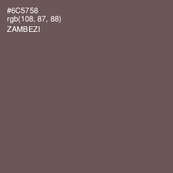 #6C5758 - Zambezi Color Image