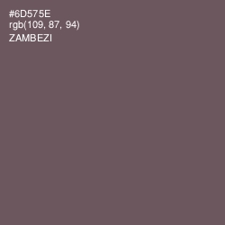 #6D575E - Zambezi Color Image