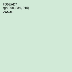 #D0EAD7 - Zanah Color Image