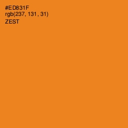 #ED831F - Zest Color Image