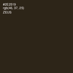 #2E2519 - Zeus Color Image