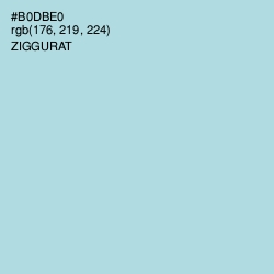 #B0DBE0 - Ziggurat Color Image