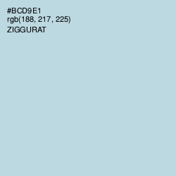 #BCD9E1 - Ziggurat Color Image