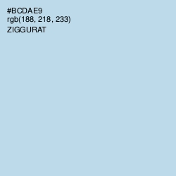 #BCDAE9 - Ziggurat Color Image