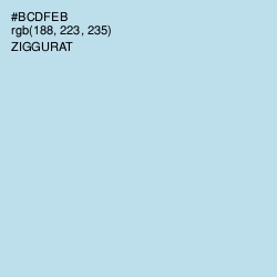 #BCDFEB - Ziggurat Color Image