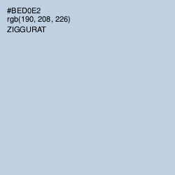 #BED0E2 - Ziggurat Color Image