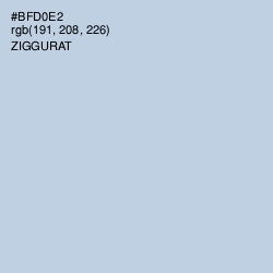 #BFD0E2 - Ziggurat Color Image