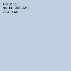 #BFD1E0 - Ziggurat Color Image