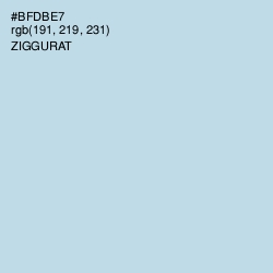 #BFDBE7 - Ziggurat Color Image