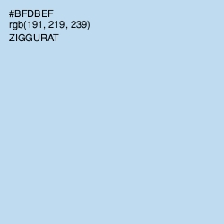 #BFDBEF - Ziggurat Color Image