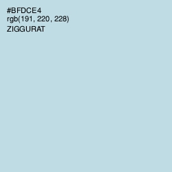 #BFDCE4 - Ziggurat Color Image