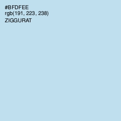 #BFDFEE - Ziggurat Color Image