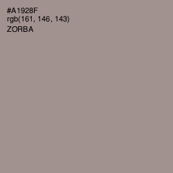 #A1928F - Zorba Color Image