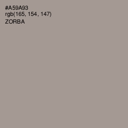 #A59A93 - Zorba Color Image