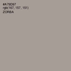 #A79D97 - Zorba Color Image