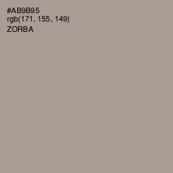 #AB9B95 - Zorba Color Image
