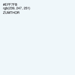 #EFF7FB - Zumthor Color Image