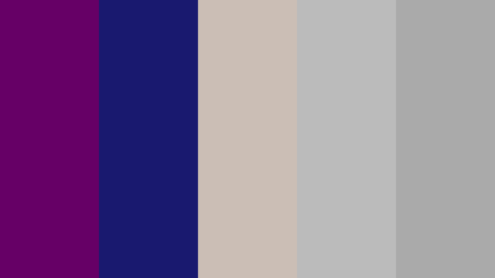 Toilettes 2 Logo Palette #660066 #191970 #CBBEB5 #BBBBBB #AAAAAA Hex