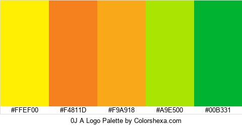 0J A Logo Colors Logo