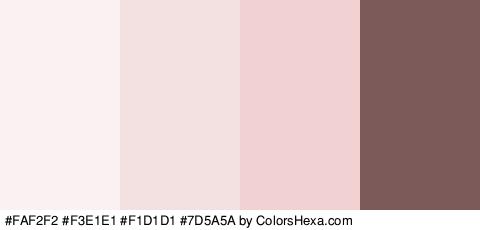 #FAF2F2 #F3E1E1 #F1D1D1 #7D5A5A Colors Logo