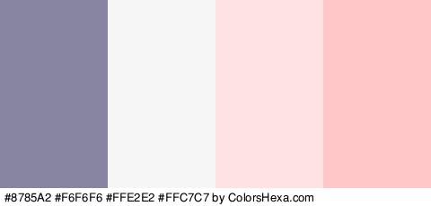 #8785A2 #F6F6F6 #FFE2E2 #FFC7C7 Colors Logo