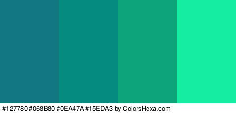 #127780 #068B80 #0EA47A #15EDA3 Colors Logo