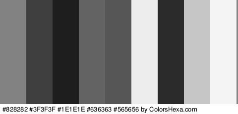 #828282 #3F3F3F #1E1E1E #636363 #565656 #EDEDED #2B2B2B #C6C6C6 #F4F4F4 Colors Logo