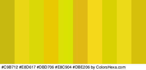 #C9B712 #E8D617 #DBD706 #E8C904 #DBE206 #E0B816 #F4D716 #DBD002 #EAD917 #D6C20C Colors Logo