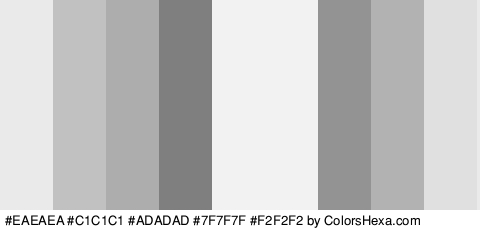 #EAEAEA #C1C1C1 #ADADAD #7F7F7F #F2F2F2 #F2F2F2 #939393 #B2B2B2 #E0E0E0 Colors Logo