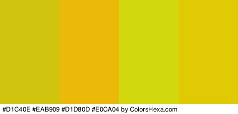 #D1C40E #EAB909 #D1D80D #E0CA04 Colors Logo