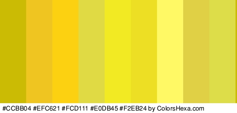 #CCBB04 #EFC621 #FCD111 #E0DB45 #F2EB24 #EDDF23 #FFF966 #E0D045 #DDDD49 Colors Logo