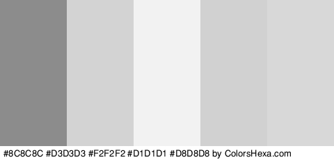 #8C8C8C #D3D3D3 #F2F2F2 #D1D1D1 #D8D8D8 Colors Logo