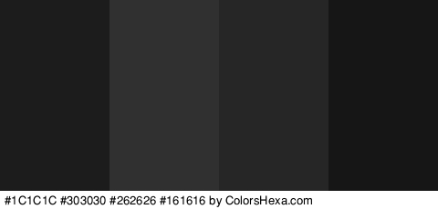 #1C1C1C #303030 #262626 #161616 Colors Logo