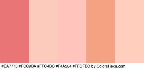 #EA7775 #FCC9BA #FFC4BC #F4A284 #FFCFBC Colors Logo