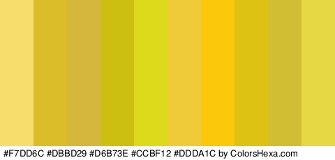 #F7DD6C #DBBD29 #D6B73E #CCBF12 #DDDA1C #EFCB39 #FCC80C #DDC213 #D1BE32 #E5D844 Colors Logo