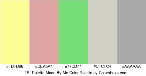 1St Palette Made By Me Color Colors Logo