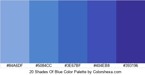 100+ Shades of Blue Color With Hex Code - [Complete Guide 2020]