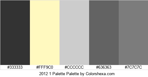 2012 1 Palette Colors Logo