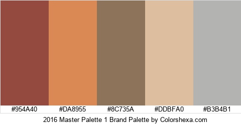 2016 Master Palette 1 Brand Colors Logo