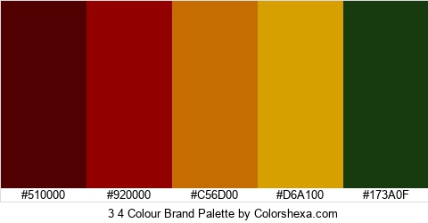 3 4 Colour Brand Colors Logo