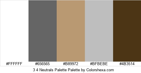 3 4 Neutrals Palette Colors Logo