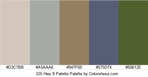 325 Hwy 8 Palette Colors Logo