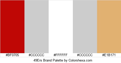 49Ers Brand Colors Logo