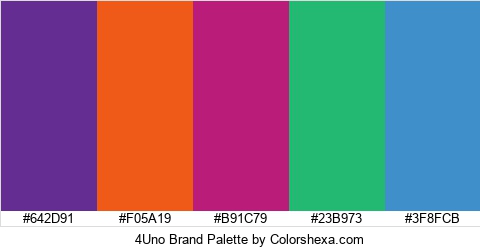 4Uno Brand Colors Logo