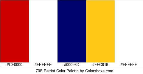 70S Patriot Color Colors Logo