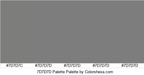 7D7D7D Palette Colors Logo
