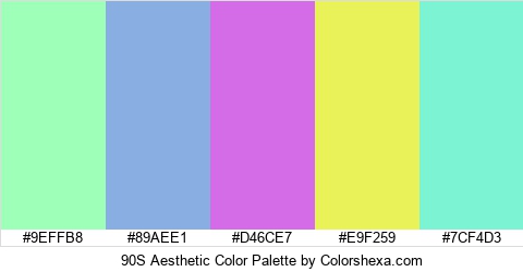90S Aesthetic Color Colors Logo