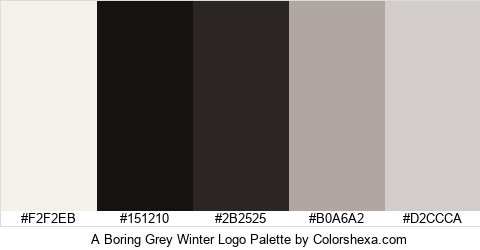 A Boring Grey Winter Logo Colors Logo