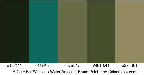 A Cure For Wellness Water Aerobics Brand Colors Logo