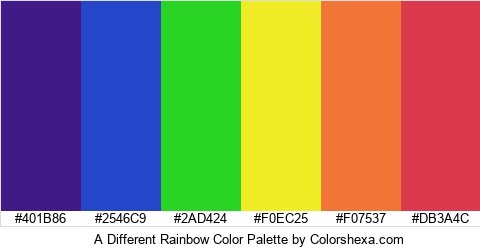 A Different Rainbow Color Colors Logo